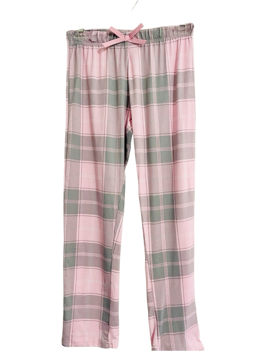 Delia’s Y2K Pajama Bottoms Sz S Pink Gray Plaid Super Soft Lounge Pants 2000s